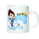 Taza de porcelana blanca Vegetta 777 de 320 ml