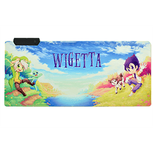 Alfombrilla gaming con iluminacion RGB para ratón Wigetta tamaño XXL
