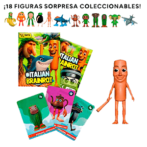 Sobre Figura + 3 Cartas coleccionables Italian Brainrot (surtido)
