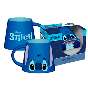 Taza Cónica Con Base Ilustrada 350 Ml Stitch