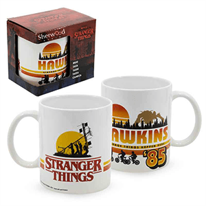 Taza De 325 Ml Blanca Hawkins Stranger Things