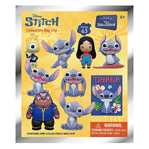 Colgante 3D Disney Stitch Movie Series 1 para Mochilas y bolsos (surtido)