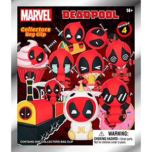 Colgante 3D Marvel Deadpool Series 4 para Mochilas y bolsos (surtido)