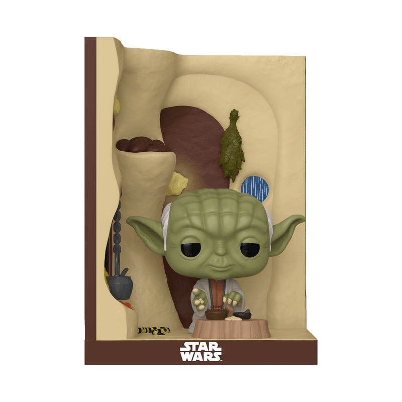 Figura POP Nooks: Star Wars Yoda en su cabaña