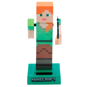 Figura Solar Minecraft Alex de 13 cm