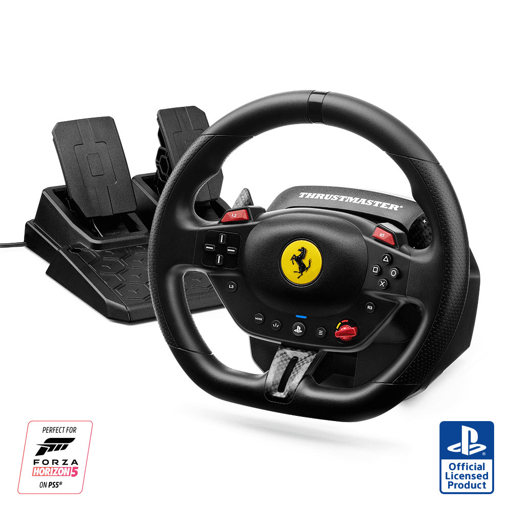Thrustmaster T98 Volante Ferrari 296 GTB PC - PS5 - PS4 - Pedales - Licencia PlayStation