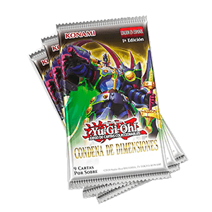 Pack de Cartas Yu-Gi-Oh! JCC Condena de Dimensiones - 3 sobres