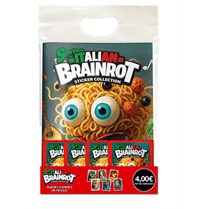 Starter Pack (álbum+ 4 sobres de cromos) Italian Brainrot