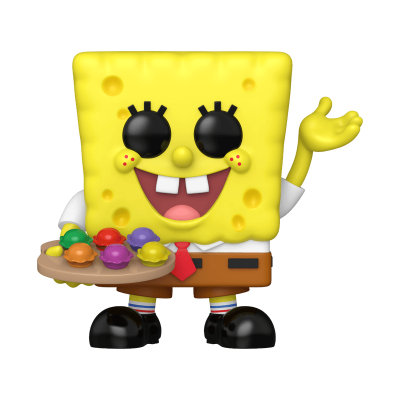 Figura POPAnimación: Bob Esponja con Bonitas Hamburguestas (Glow)