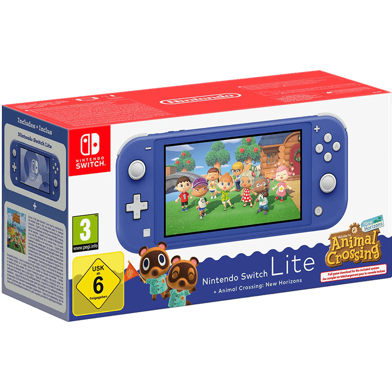Nintendo Switch Lite Azul + Animal Crossing New Horizons