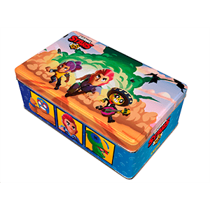Caja metalica de cartas Brawl Stars 2 (incluye 6 sobres)