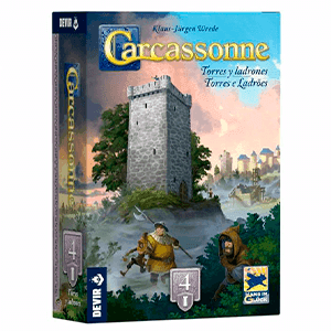 Juego de mesa Carcassonne. Expansion Torres y Ladrones