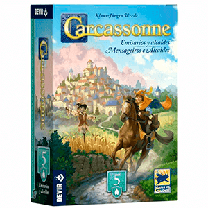 Juego de mesa Carcassonne. Expansion Emisarios y Alcaldes