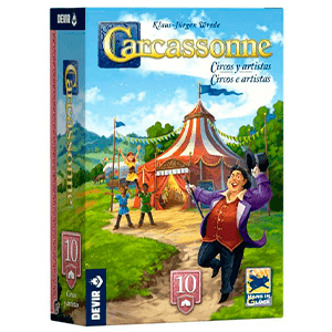 Juego de mesa Carcassonne. Expansion Circos y Artistas