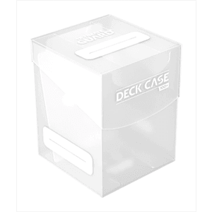 Caja de almacenaje para 100 cartas Ultimate Guard Deck Case de color transparente