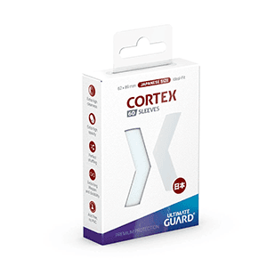 Fundas para cartas Cortex Tamaño cartas Japonesas de color transparente (60 uds)