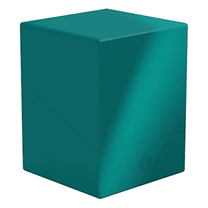 Caja de almacenaje para 100 cartas Ultimate Guard Boulder Ruby de color Solid Petrol