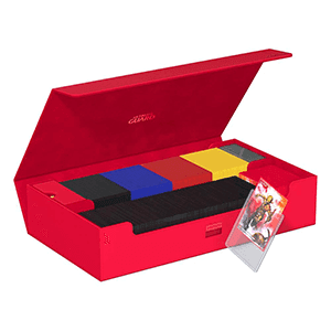 Caja de almacenaje para cartas Omnihive 1000+ Xenoskin de color Rojo (1000 uds)