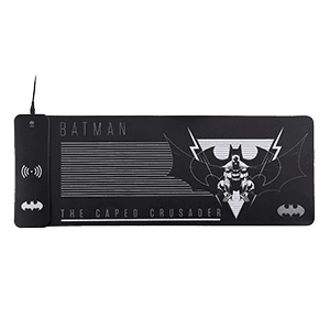 Alfombrilla XL con carga inalámbrica para móviles DC Comics Batman de 80 x 30 cm