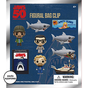 Colgante 3D Tiburon (50 Aniversario) Series 1 para mochilas y bolsos (surtido)