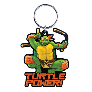 Llavero Tortugas Ninja Michelangelo Soft Touch PVC