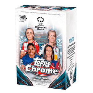Pack de cartas coleccionables Chrome Value Box UEFA Women´s Champions League 2023-24 (REACONDICIONADO)