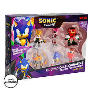 Pack de 8 figuras Sonic de 6,5 cm (surtido)