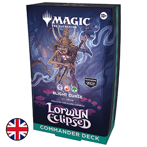 Mazo de cartas Magic: The Gathering Lorwyn Eclipsed Commander Deck Blight Curse (ingles)