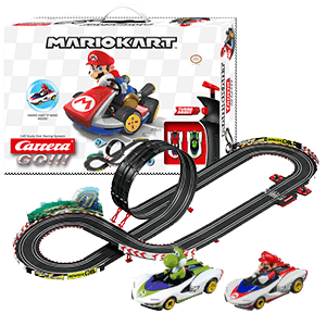 Pistas con 2 coches Carrera GO!!! Nintendo Mario Kart - P - Wing (Mario + Yoshi) de 4,9 m