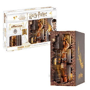Book Nook con luz LED Tiny Adventures - Diagon Alley - Harry Potter (202 piezas)