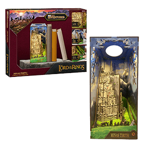 Book Nook con luz LED Tiny Adventures -  El Señor de los anillos "Minas Tirith" (134 piezas)
