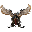 Figura Warhammer 40k Mortarion Daemon Primarch of Nurgle with Ancient weapons The Lantern and Silence de 21 cm
