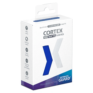 Fundas para cartas Cortex Tamaño Estándar de color azul (100 uds)