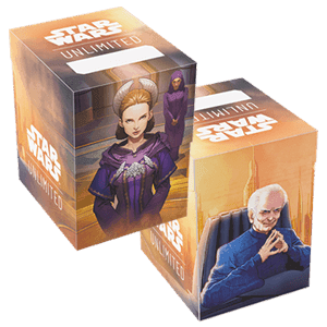 Caja de almacenaje para 60 cartas Star Wars Unlimited Palpatine / Amidala