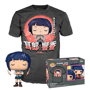 Pack Camiseta y Figura Pop My Hero Academia: Jirou Talla L (REACONDICIONADO)
