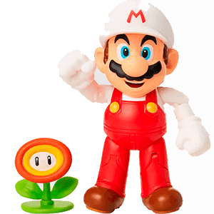 Figura Super Mario Bros: Mario Fuego 10cm (REACONDICIONADO)