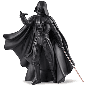 Figura de porcelana Lladró hecha a mano Darth Vader (Black) De 40 Cm