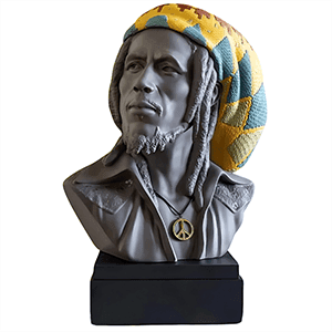 Figura de porcelana Lladró hecha a mano Bob Marley De 45 Cm