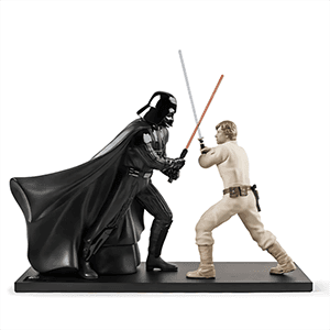 Figura de porcelana Lladró hecha a mano Batalla Bespin De 54 Cm