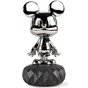 Figura de porcelana Lladró hecha a mano Mickey Mouse Platino De 31 Cm