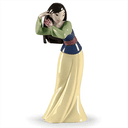 Figura de porcelana Lladró hecha a mano Mulan De 24 Cm