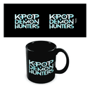 Kpop Demon Hunters Taza De Cerámica Negra Logo 325 Ml