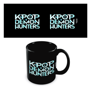 Kpop Demon Hunters Taza De Cerámica Negra Logo 325 Ml