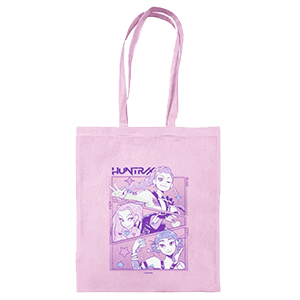 Bolsa Tote Reutilizable Kpop Demon Hunters Rosa Huntrix