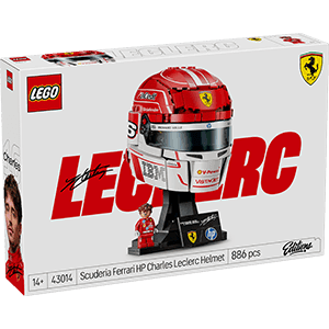 LEGO Editions Formula 1 Scuderia Ferrari HP: Casco de Charles Leclerc 43014