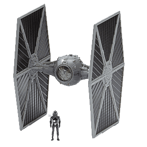 Nave con figura Star Wars Tie Fighter de 8 cm