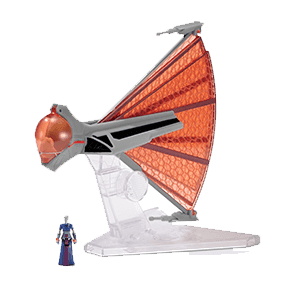 Nave con figura Star Wars Ginivex Starfighter de 8 cm