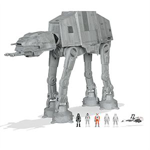 Nave con luz y sonido + 5 figuras Star Wars AT-AT Vehículo de Asalto de 25 cm