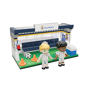 Set de construccion Banquillo Real Madrid de 16 cm (186 piezas)