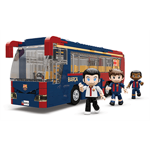 Set de construccion Autobus FC Barcelona de 28 cm (488 piezas)